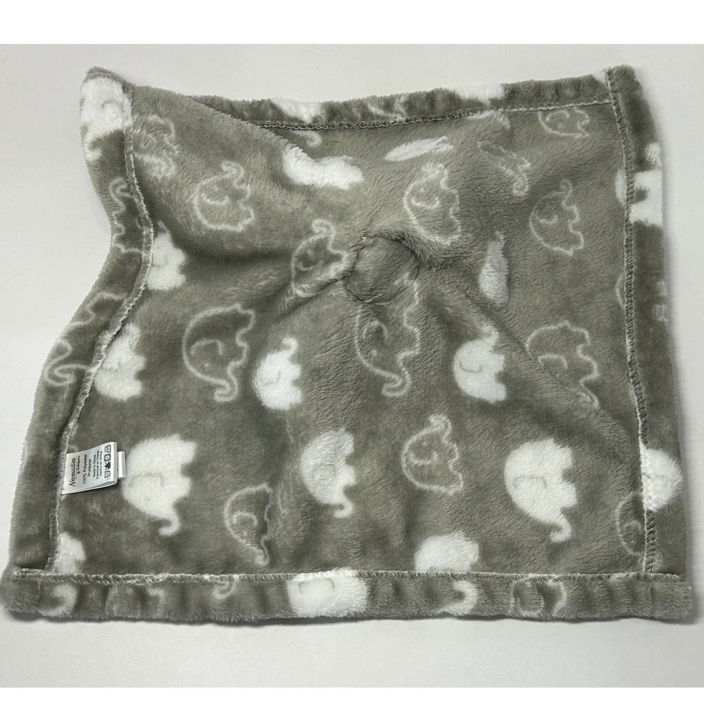 Necessities by Tendertyme Elephant Lovey Security Blanket‎ Gray Plush Baby Kids
